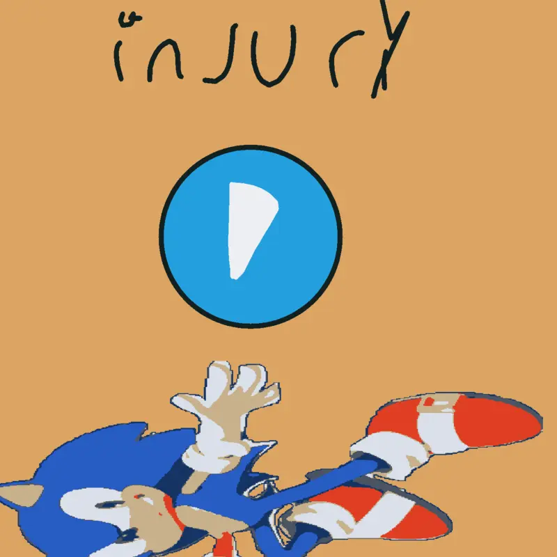 Sonic's injury by @joe8374