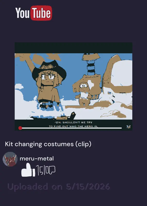 Kit changing costumes | took very long:( by @meru-metal