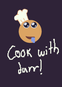 cooking fried chicken with the durr meme
