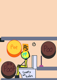 Pooop is the first thing that I!