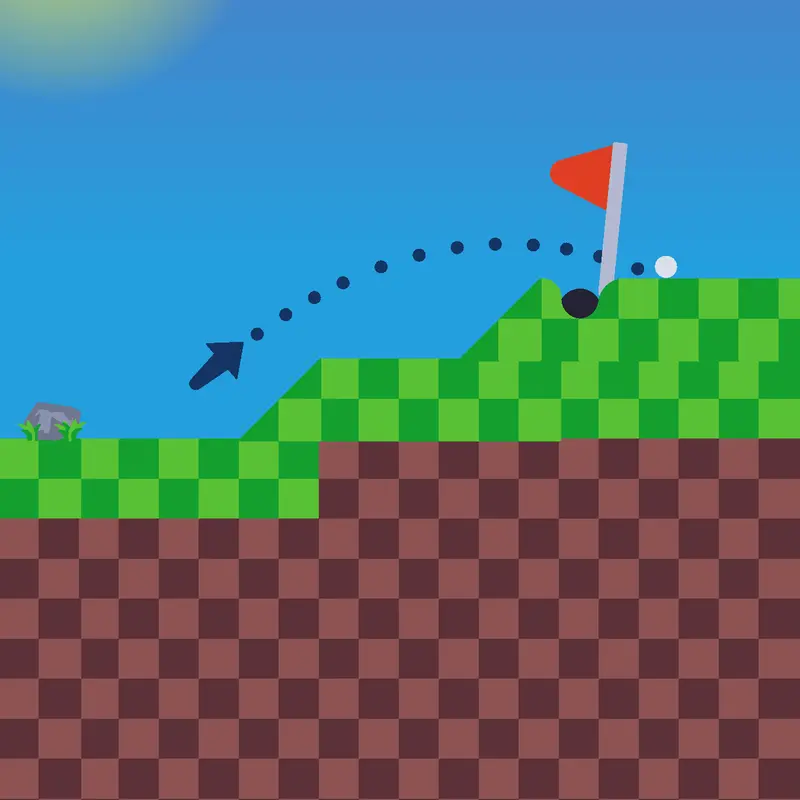 Golf but low friction by @mr_sinat