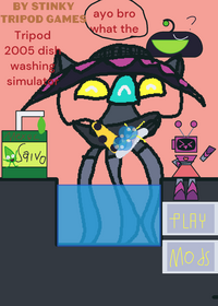 Here's the tripod dishwashing simulator...