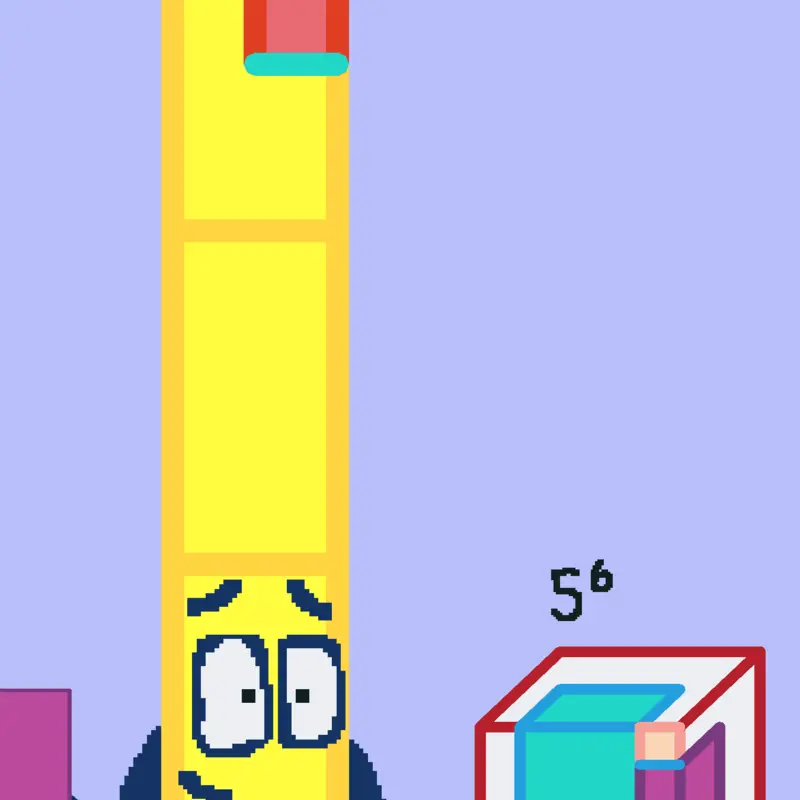 Númer blocks band potencia de 5 by @FelixRondn