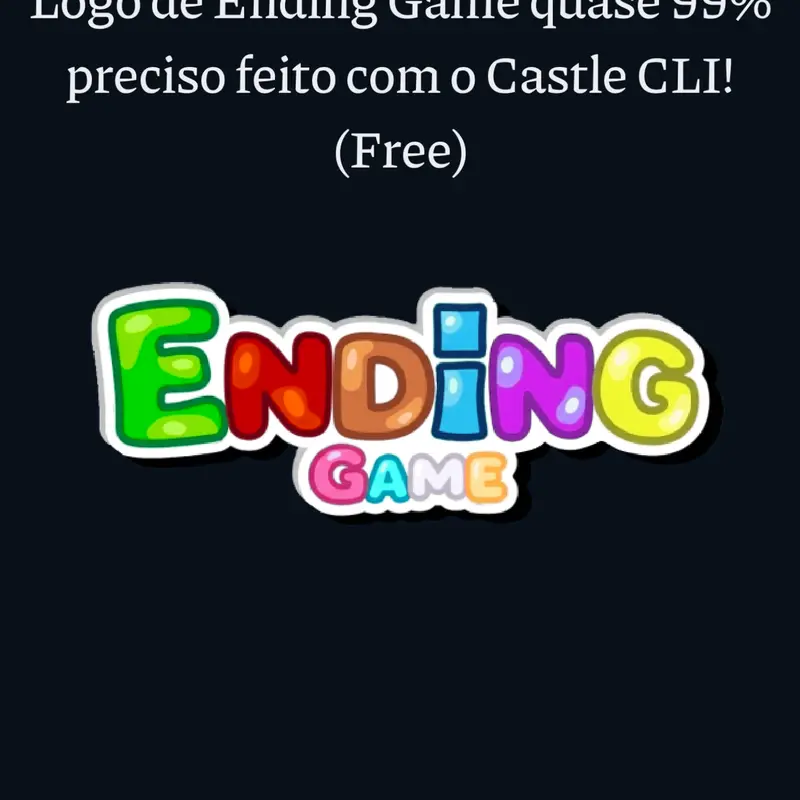 Free Ending Game Logo (CLI) by @pr_yey