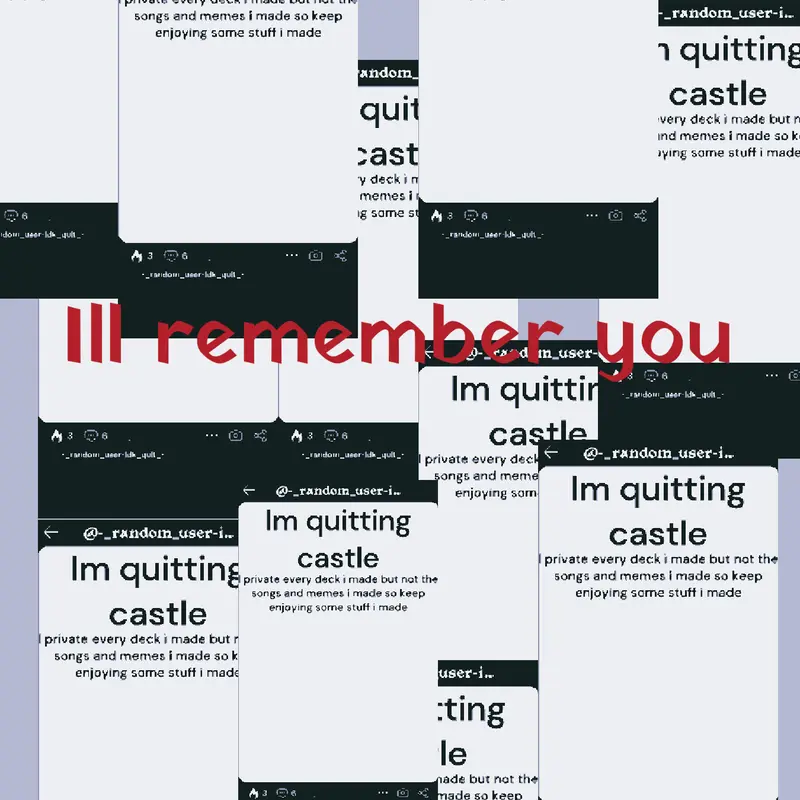 Ill remember you. by @kingwatermelon