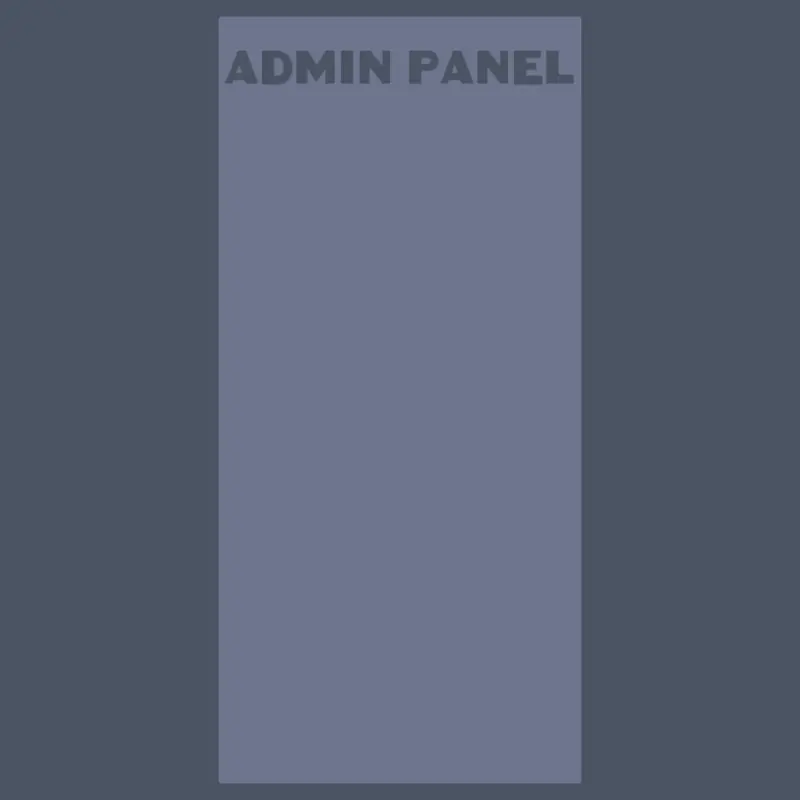 Admin panel model by @hihohoh