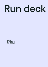 Run deck (transforms!)