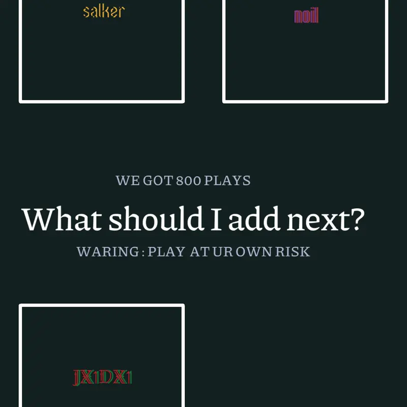 Game by @tinpot