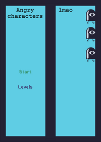 Angry characters - Leaderboard buggy so it...