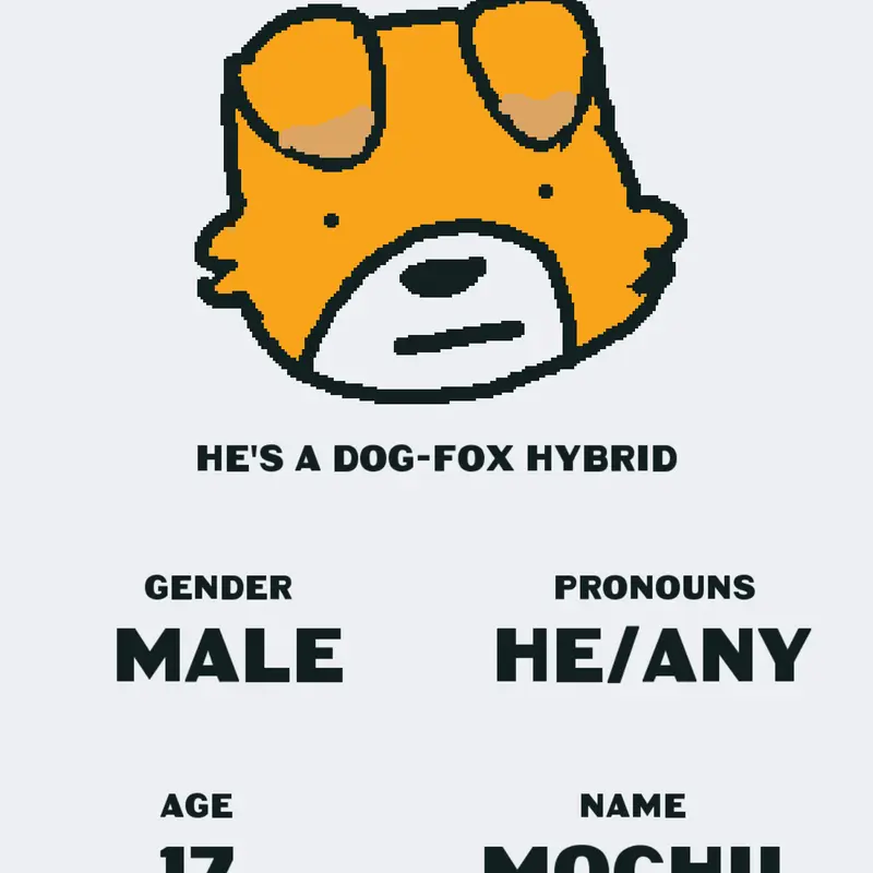 My oc or fursona by @DogdayCreates