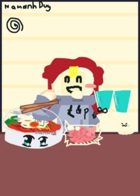 Mukbang nom nom |_ |_ )———)!