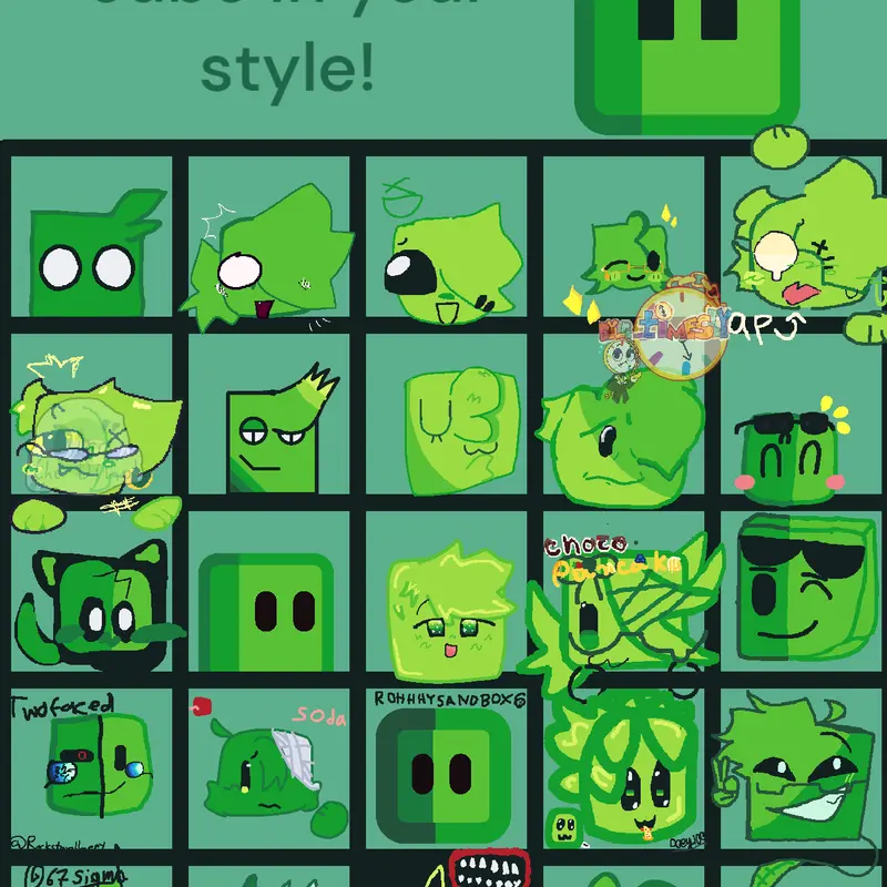 Green cube by @r6iX2LEBm0_M_aP