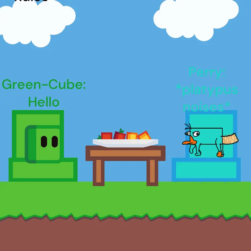 qna with green cube by @GIA209
