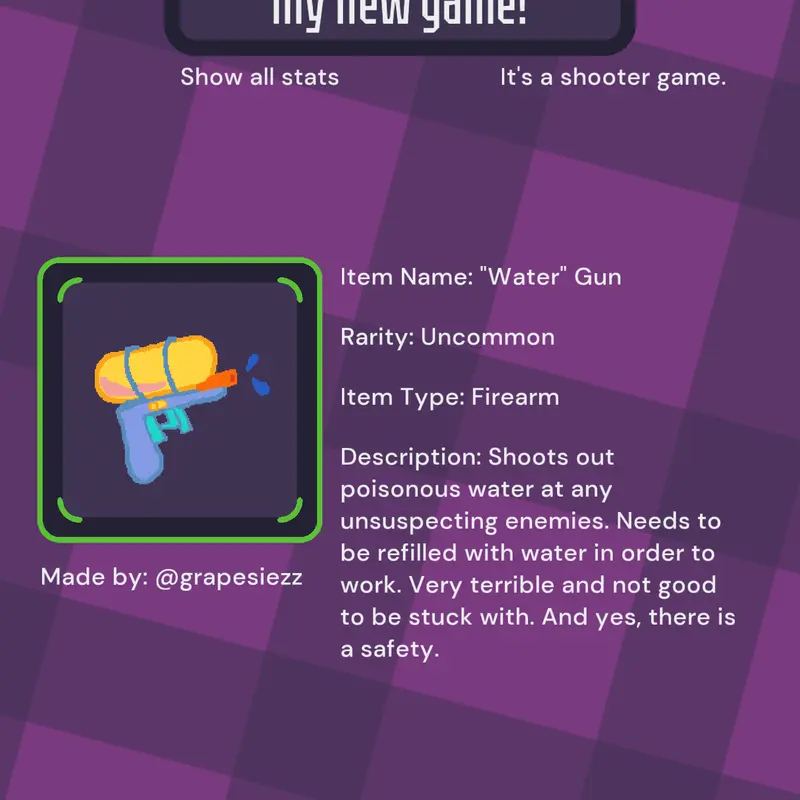 Game by @Grapesiezz
