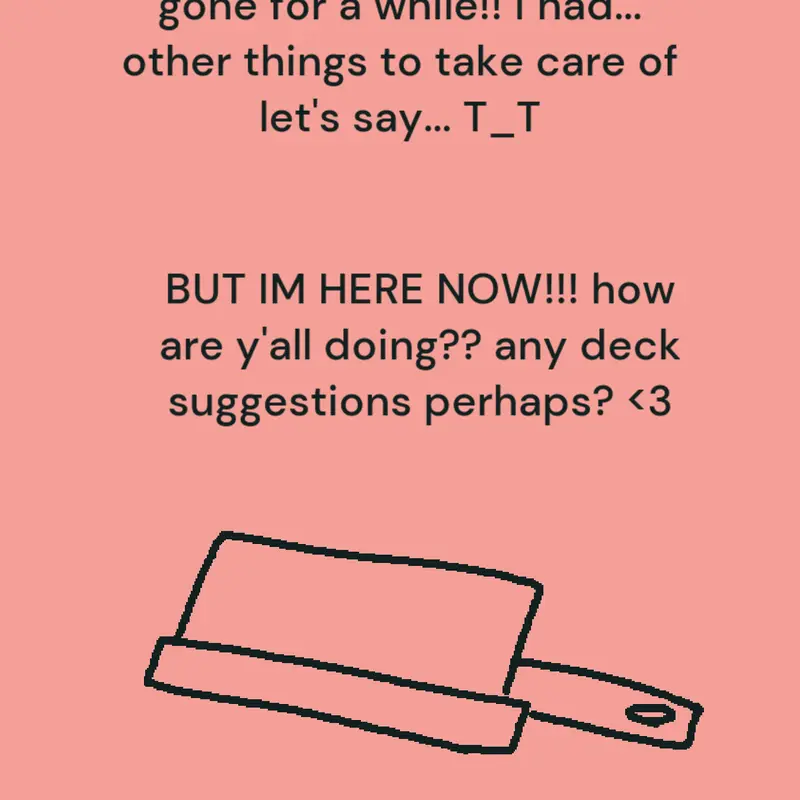 Sorry for being gone!! >_< by @IHasAFaceLULZ