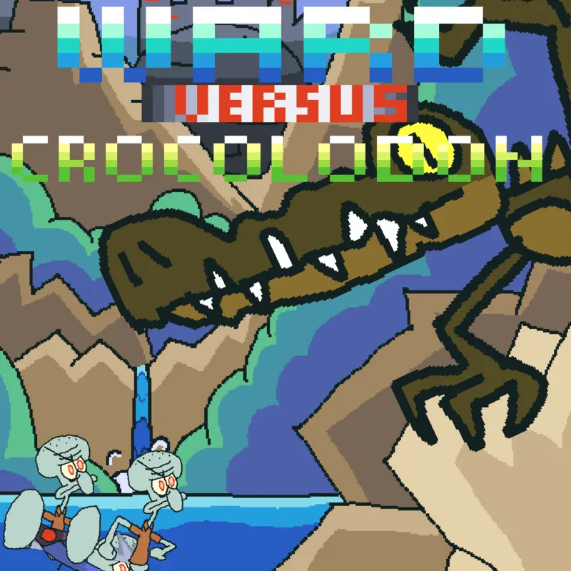 Squidward vs Crocolodon by @Comany_Movie