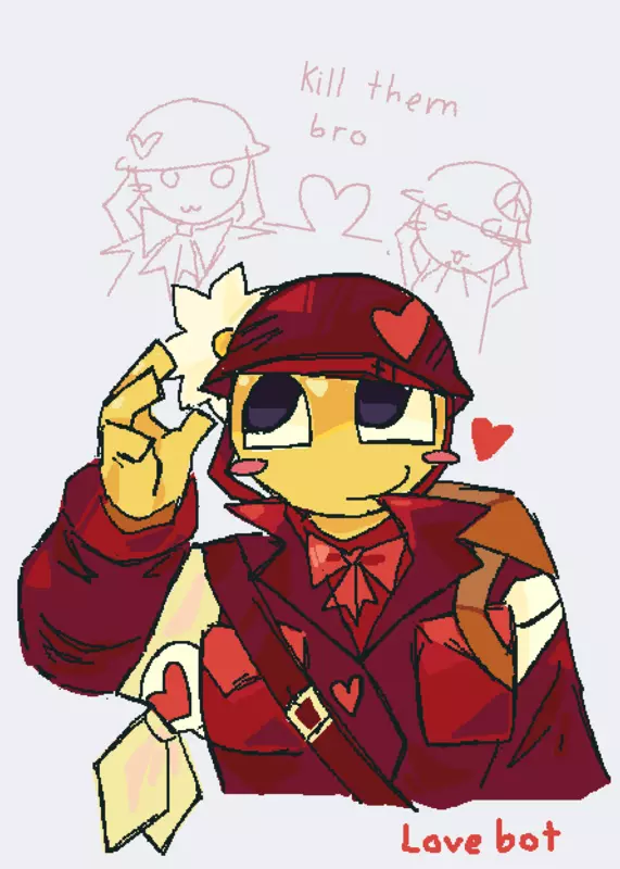 Love bot from graphwar wtv by @salmon_cat_