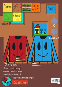Red jackety and blue jackety mukbang cuz...