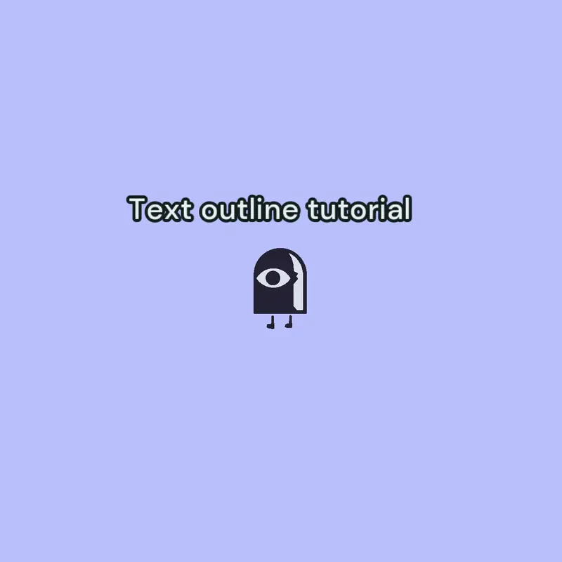 Text outline Tutorial by @Omar-Mostafa