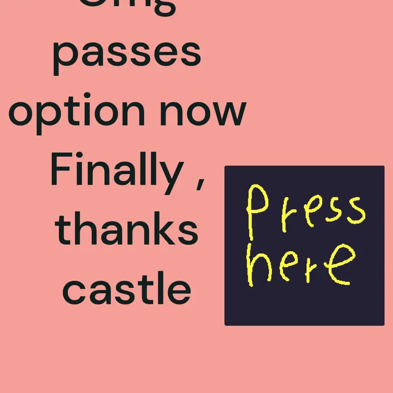 Passes by @Cuberey