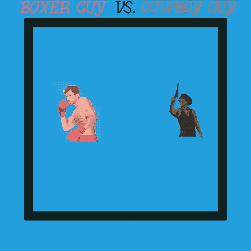 Boxer guy vs cowboy guy by @me_yesguys