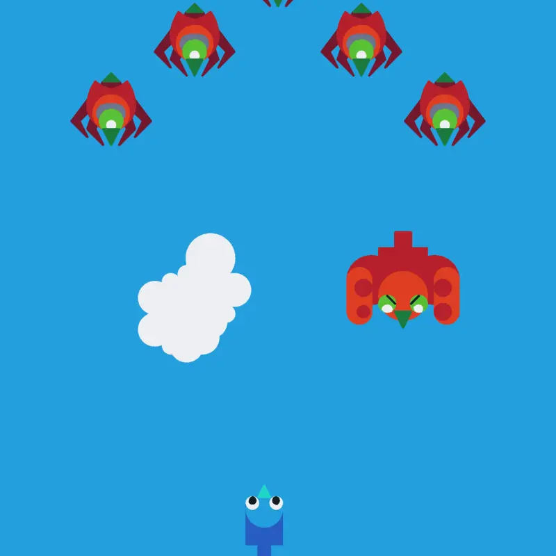 Shoot the enemy birds by @JanjoPenguin