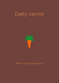 Daily carrot 🥕 ( chip meme but carrot)
