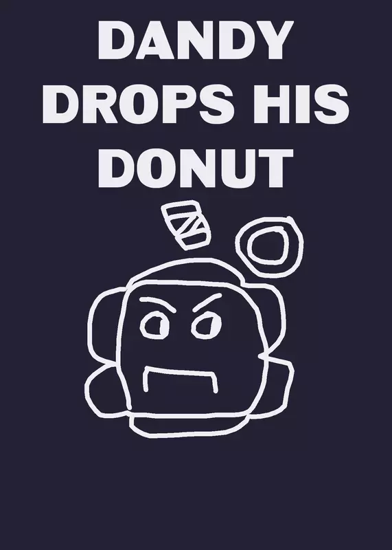 Dandy’s world homer drops his donut by @Eibtty101