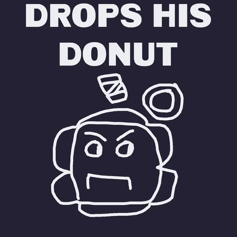 Dandy’s world homer drops his donut by @Eibtty101