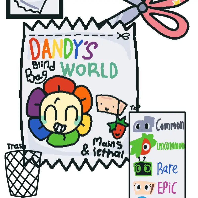 Dandy’s world blind bag by @SkyHard