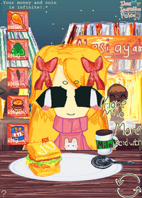 ASMR mukbang but it's in a festival I think...