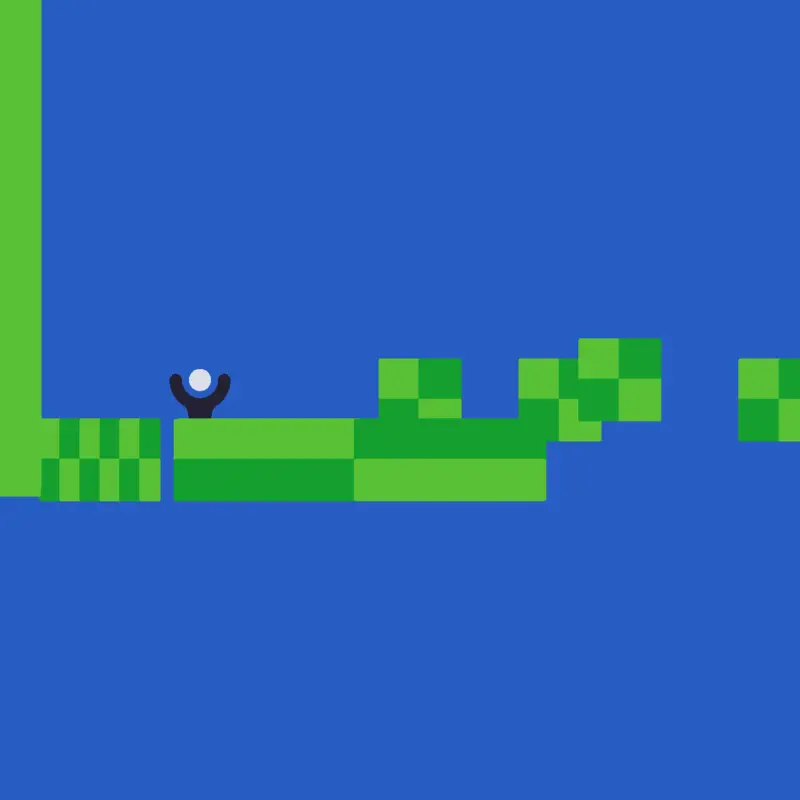 Golf,but the platform falls by @batata10