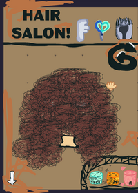 Hair salon/savannah:/cut the hair or...