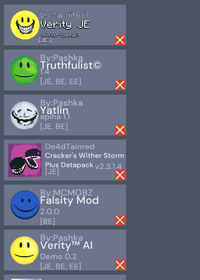 Minecraft mods menu