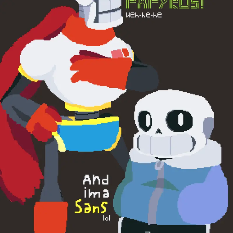 #undertale #sans #papyrus #art by @ILuvErrorSans