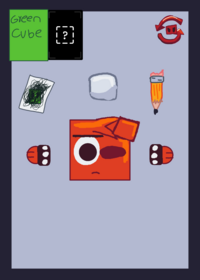 Red cube Ending cube ragdoll