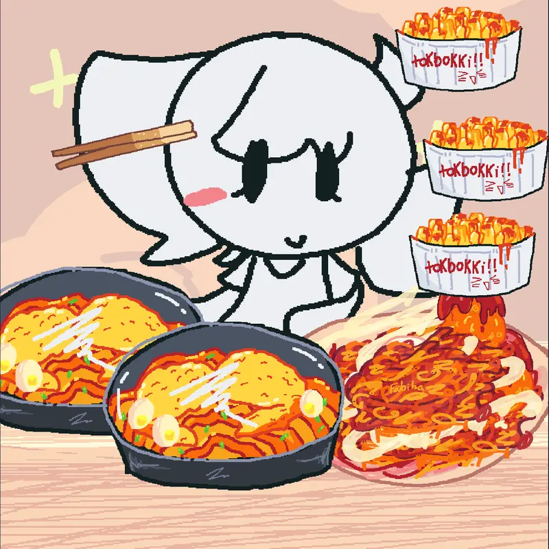 Me mukbang :) by @neru-nogami