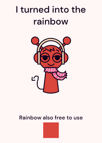 I turned into rainbow 🌈🌈🌈