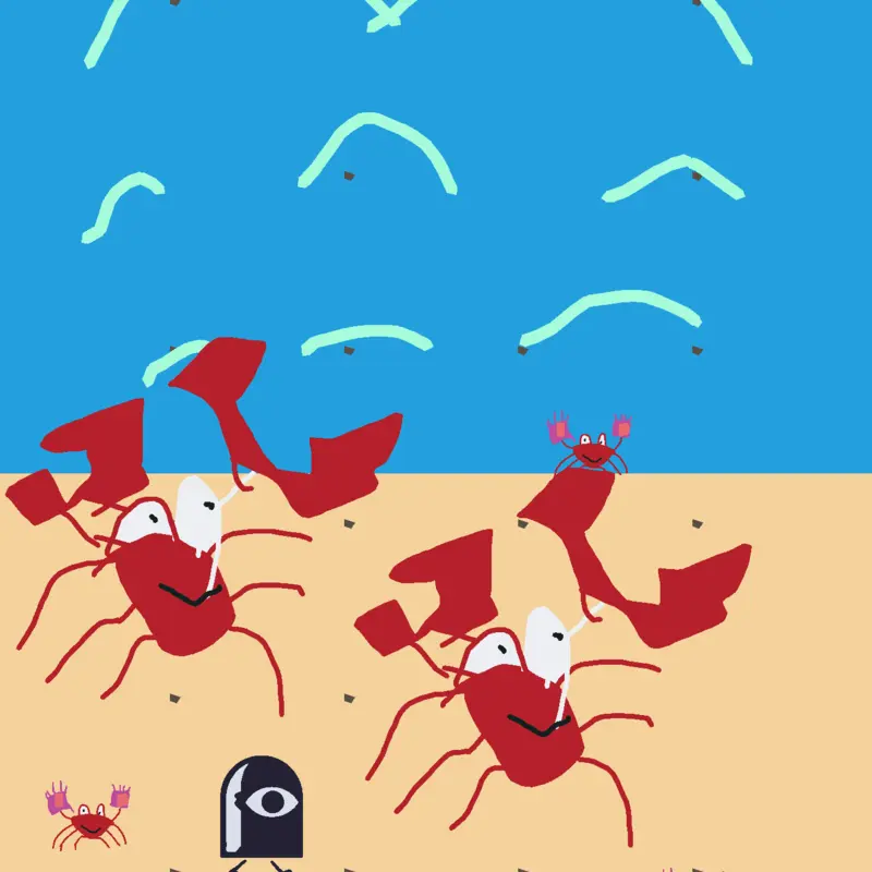 Crab world by @AzkaChacha