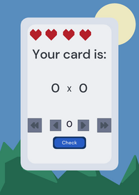 Math multiplication cards