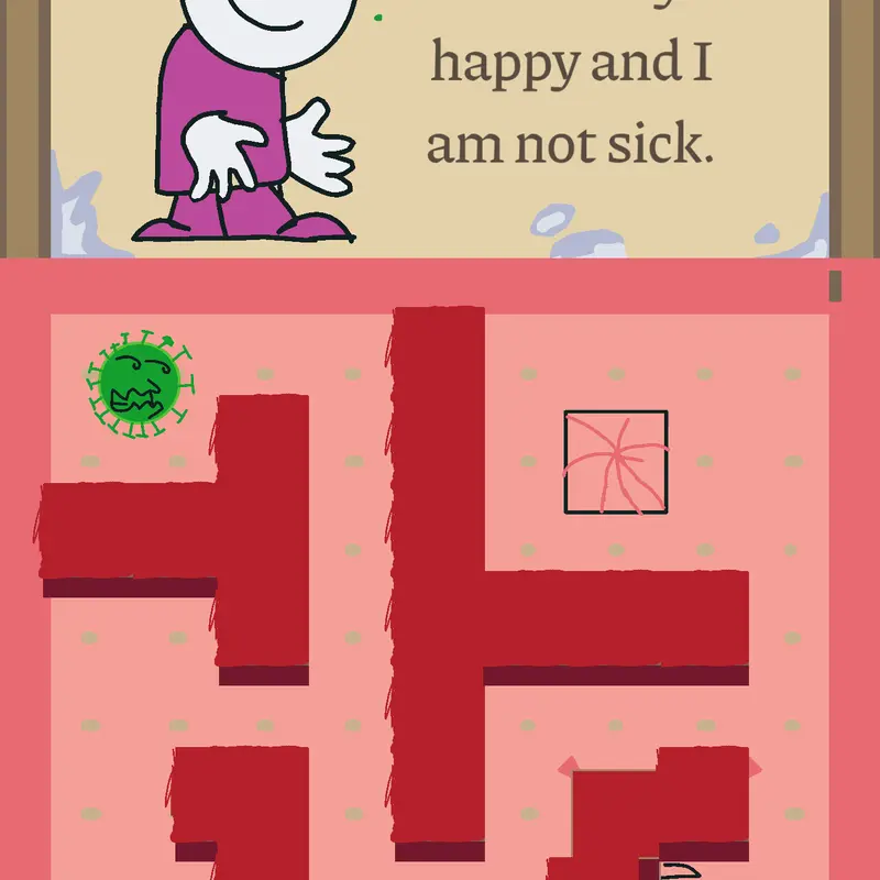 You are a bacterium inside a human by @bratata