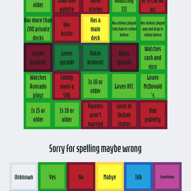 Game by @DaRealRonFromAccounting