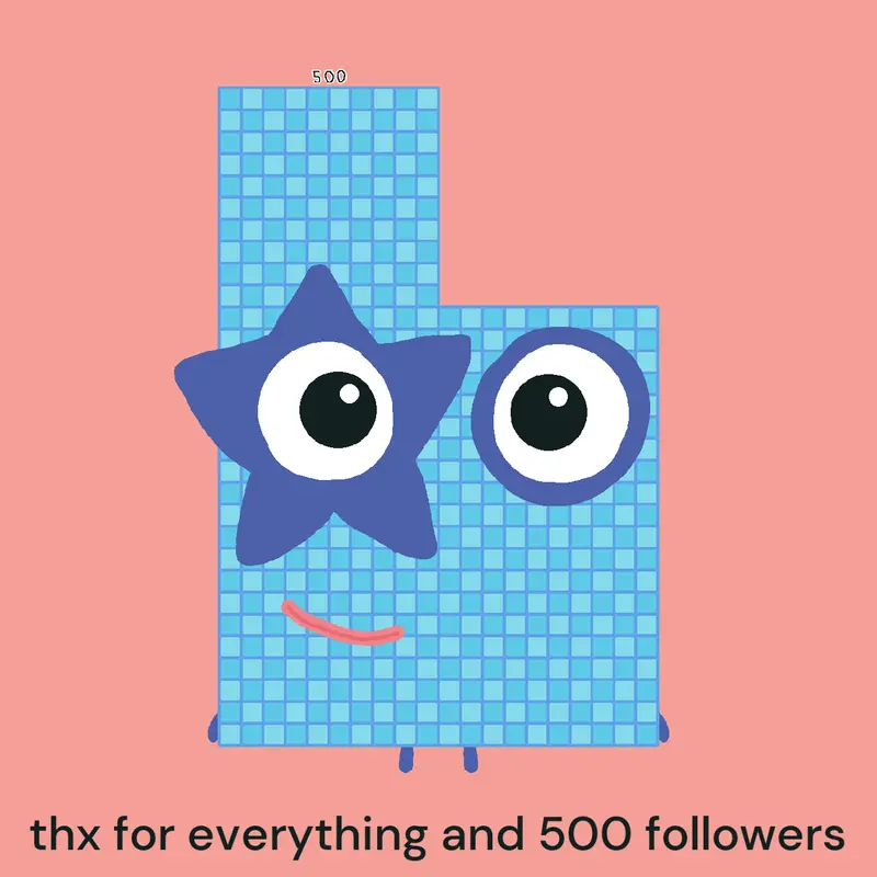 500 followers!!! by @m_silly