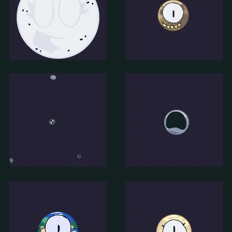 The inner solar system zoom call chaos! by @kepler-23576
