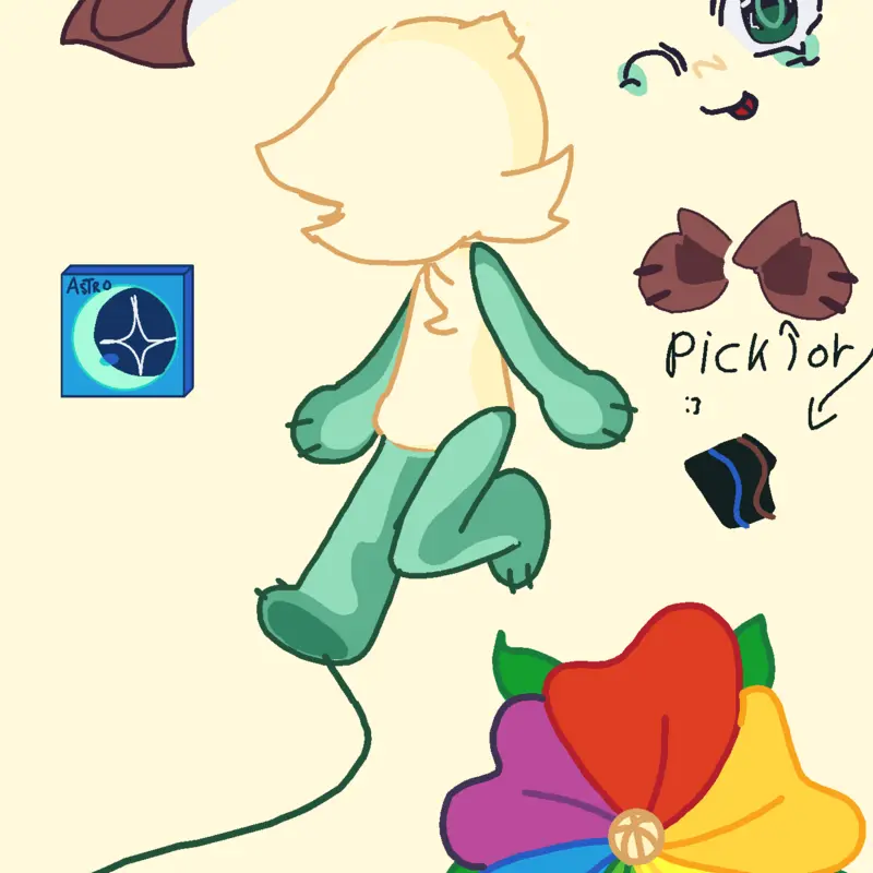 Dandy world dress up puzzle by @Monika-Chan