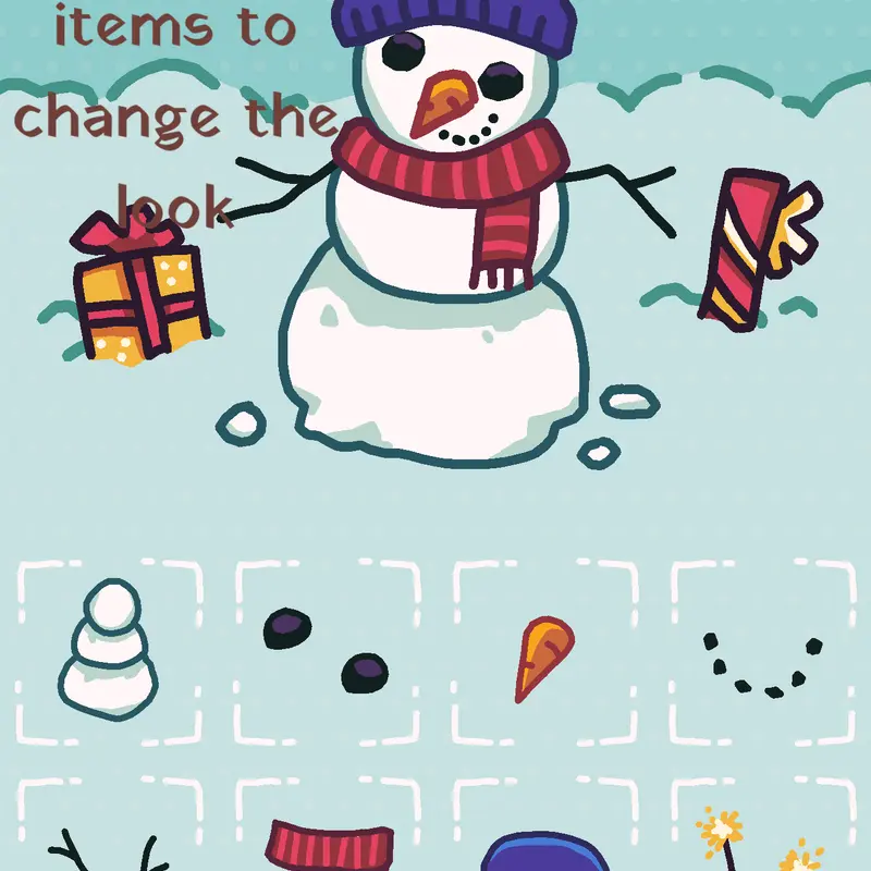 Snowman dress up by @Aminah_G10
