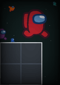 Watch among us do parkour in space