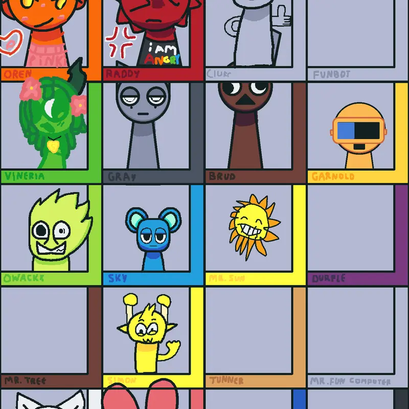 Draw sprunki in your style! by @wolfyfanoffical