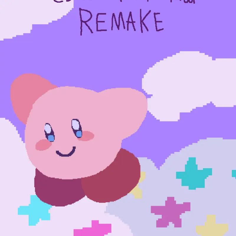 Kirby Dreamland 3 - Cloudy Park Map by @Melissa_Doodles
