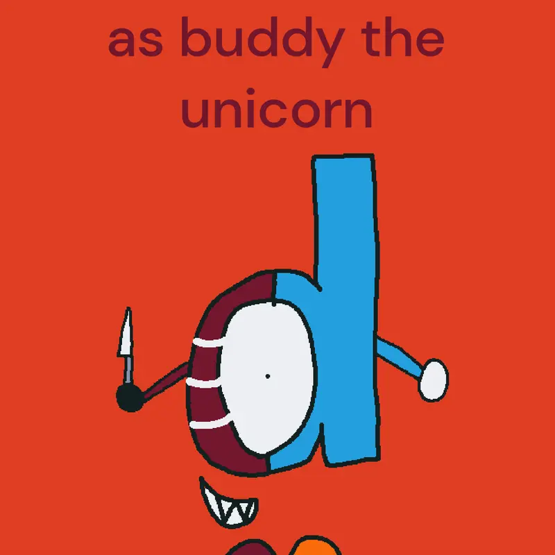 Buddy the unicorn oc by @tvokidsfan100